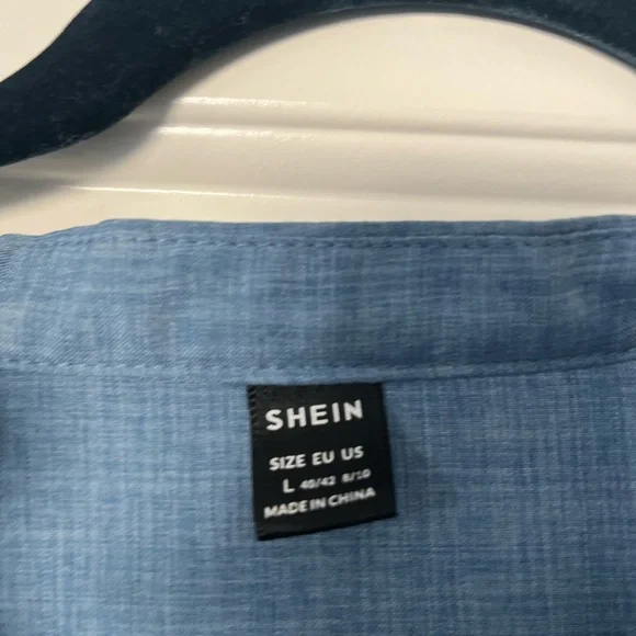 Emery Rose SHEIN top blouse career wear large fashion cap sleeve short - Picture 3 of 4